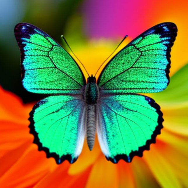 Camiseta colorida sobre mariposa (Subido por el creador)