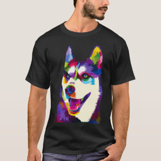 Camiseta Colorida Sombra geométrica geométrica y brillante 