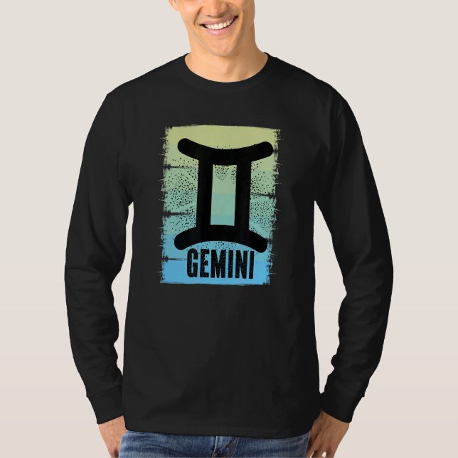 Camiseta Colorida temporada de Géminis Cumpleaños Zodiac Re (Anverso)