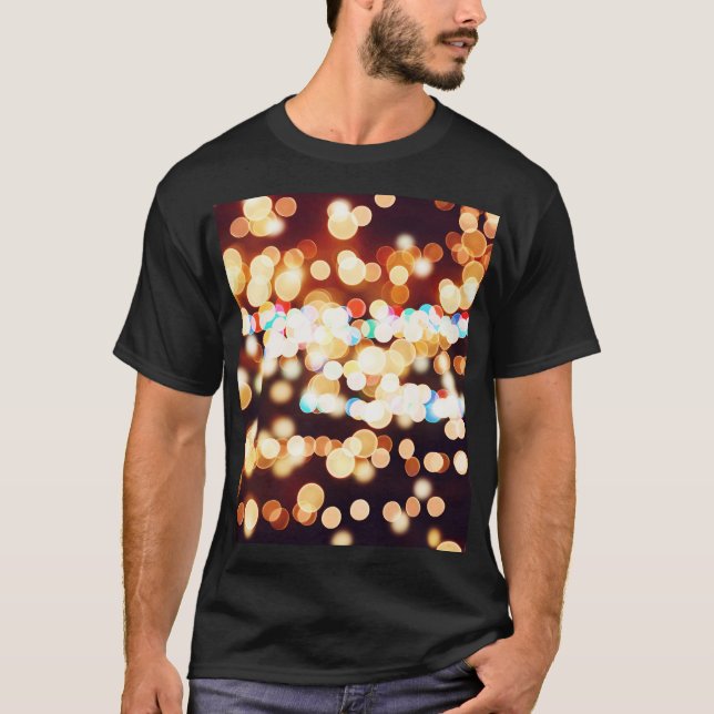 Camiseta Colorida Textura de Bokeh Abstract (Anverso)