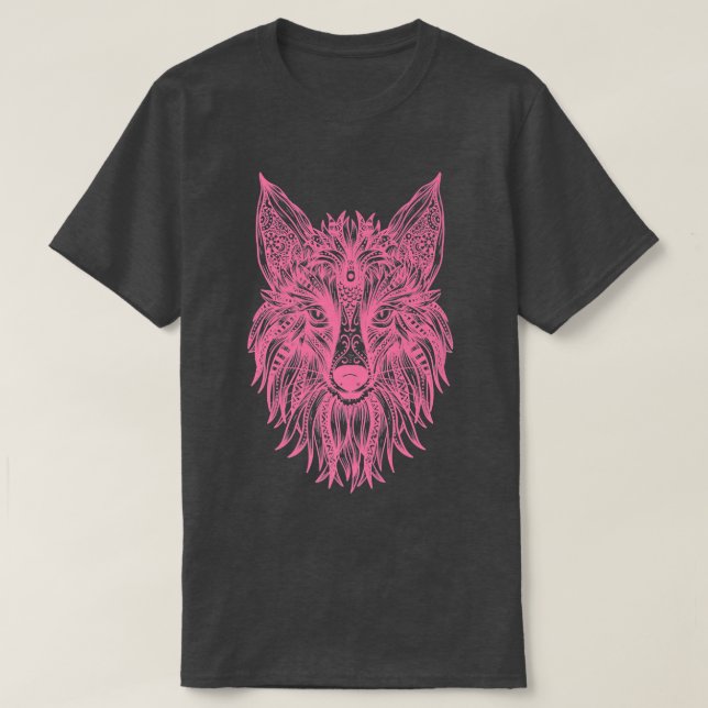 Camiseta Colorida Tribal Fo Head (Diseño del anverso)