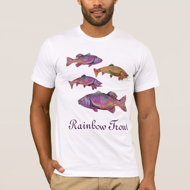 CAMISETA COLORIDA TROUTA DE LLUVIA (Anverso)