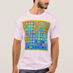 Camiseta Colorida Vivid Elegance Patrón de estilo
