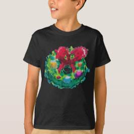 Camiseta Colorida Wreath Advent
