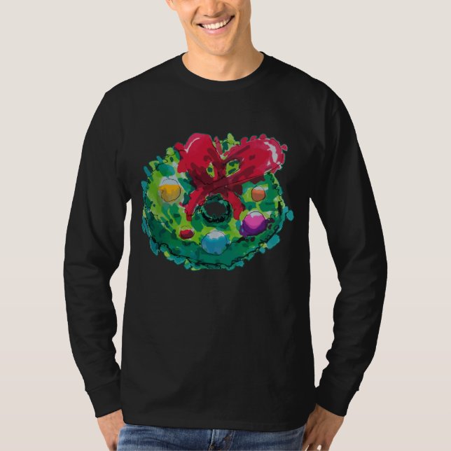 Camiseta Colorida Wreath Advent (Anverso)