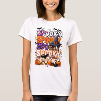 Camiseta Colorida y espeluznante letalidad de Halloween