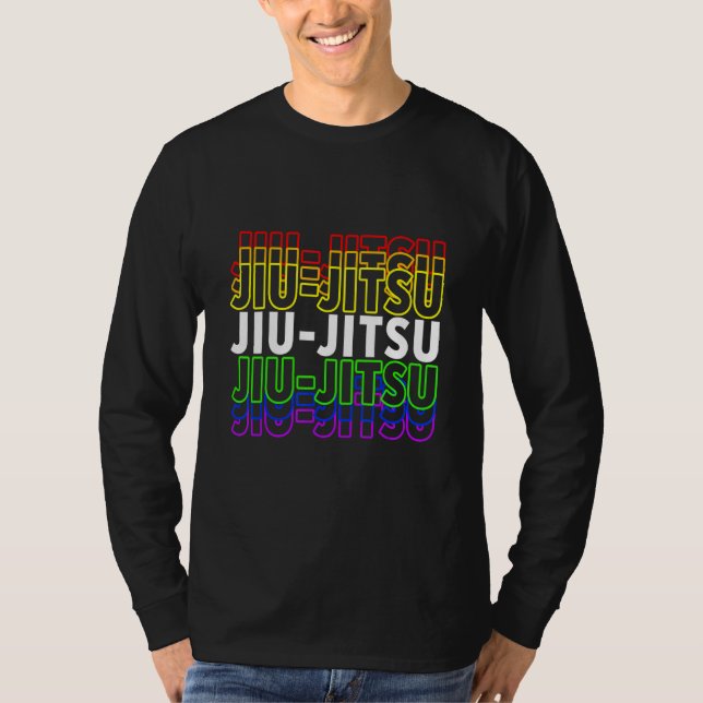 Camiseta Coloridas artes marciales de Jiu Jitsu contra Japó (Anverso)