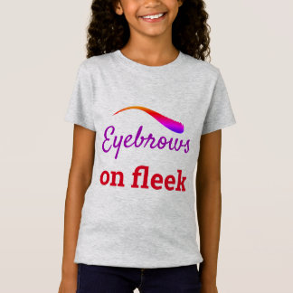 Camiseta Coloridas cejas en la cara de la moda de los impru