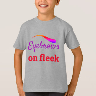 Camiseta Coloridas cejas en la cara de la moda de los impru