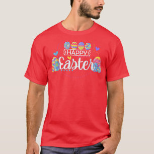 Camiseta Coloridas Chicas de Huevos de Pascua