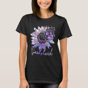 Camiseta Coloridas Chicas del perro de girasol de Dachshund