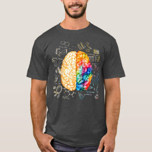 Camiseta Coloridas Ciencias Cerebrales Y Neurociencia Del A