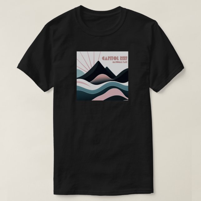 Camiseta Coloridas colinas del Parque Nacional Capitol Reef (Diseño del anverso)