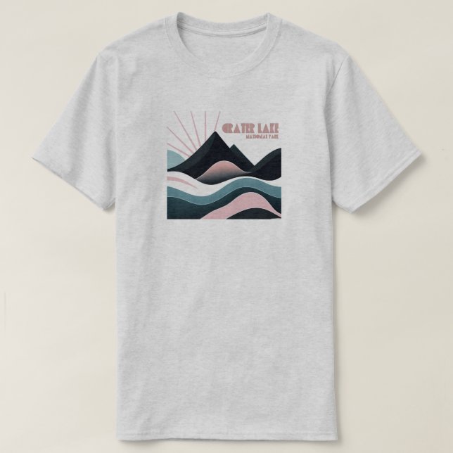 Camiseta Coloridas colinas del Parque Nacional Crater Lake (Diseño del anverso)