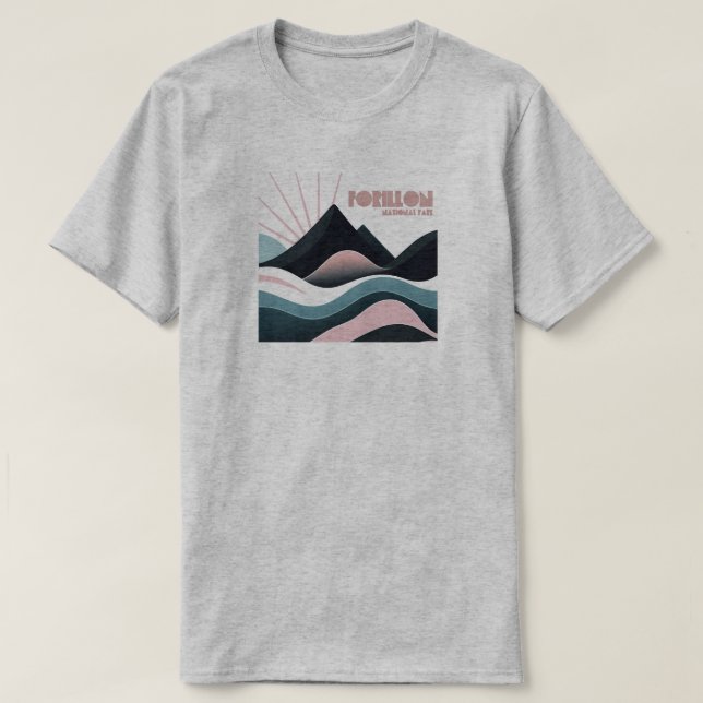 Camiseta Coloridas colinas del Parque Nacional Forillon (Diseño del anverso)