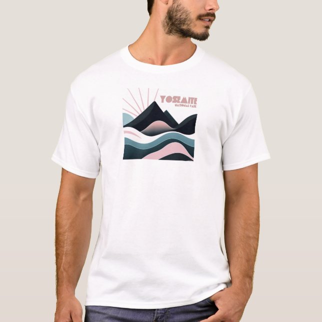 Camiseta Coloridas colinas del Parque Nacional Yosemite (Anverso)