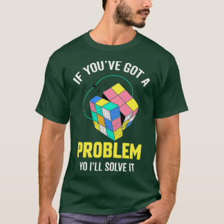 Camiseta Coloridas Cubos de matemáticas Manipulativos resue