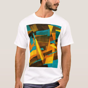 Camiseta Coloridas franjas abstractas: pintar textura