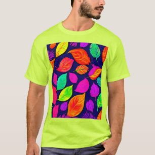 Camiseta Coloridas hojas de otoño Pintura
