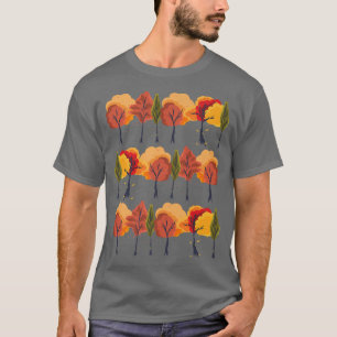 Camiseta Coloridas hojas otoñales Naturaleza Selva Botánica