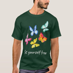 Camiseta Coloridas mariposas libres (1)