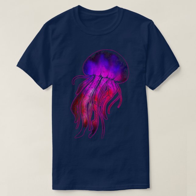 Camiseta Coloridas medusas 10 (Diseño del anverso)
