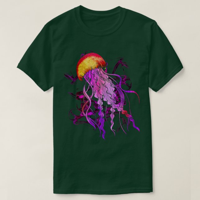 Camiseta Coloridas medusas 24 (Diseño del anverso)