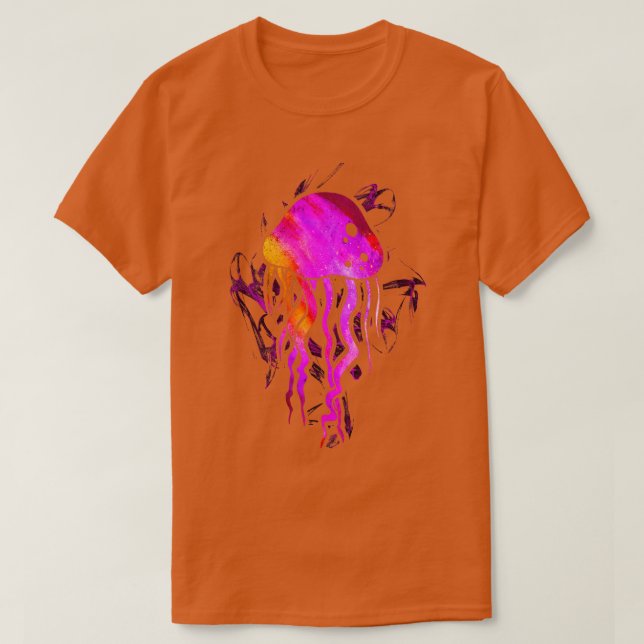 Camiseta Coloridas medusas 6 (Diseño del anverso)