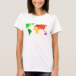 Camiseta Coloridas mujeres en el mundo de los hongos mascul