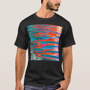 Camiseta Coloridas olas de agua