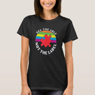 Camiseta coloridas piezas de rompecabezas Autismo Concienci