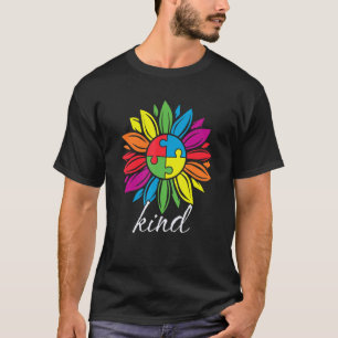 Camiseta coloridas piezas de rompecabezas Autismo Concienci