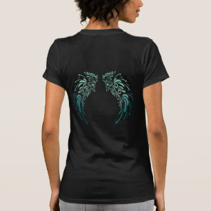 Camiseta Coloridas plumas de ángel