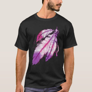 Camiseta Coloridas plumas tribales - Indio nativo americano