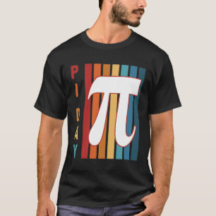 Camiseta Coloridas Rayas 3.14 Pi Day