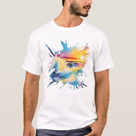 Camiseta Colorido Abstract Sunset
