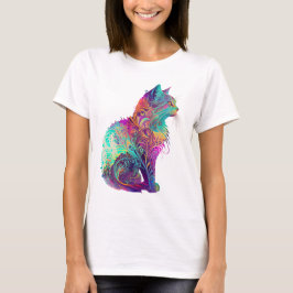 CAMISETA COLORIDO ABSTRACTO CAT