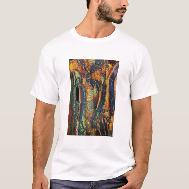 Camiseta Colorido abstracto de un ojo de tigre (Anverso)