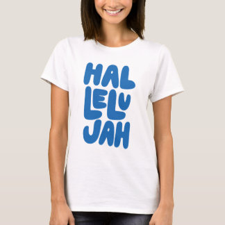Camiseta Colorido Aleluya Retro para Mujeres Cristianas
