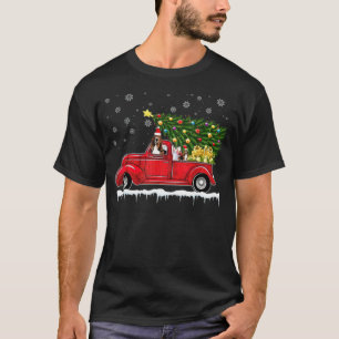 Camiseta Colorido árbol de navidad del camión de vagones ro