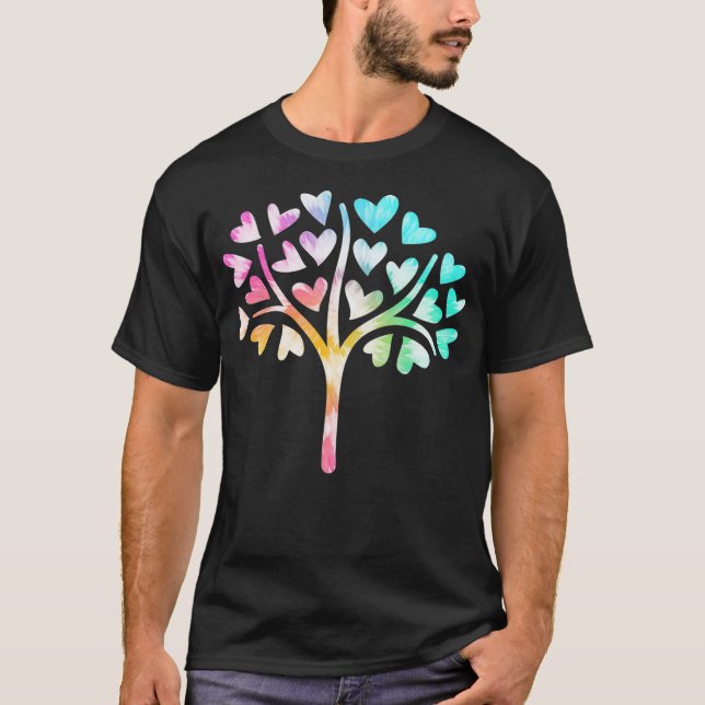 Camiseta Colorido Árbol Tierra Día Planeta Vida Bosques Kin (Anverso)