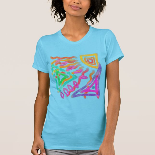 Camiseta Colorido arte abstracto para usar (Anverso)