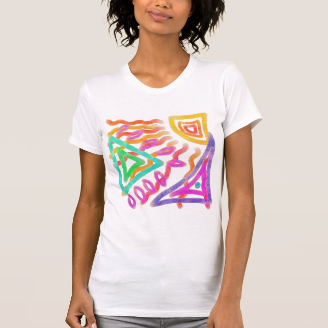 Camiseta Colorido arte abstracto para usar (Anverso)