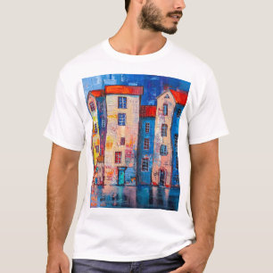 Camiseta Colorido arte impresionista en Panorama de la Call