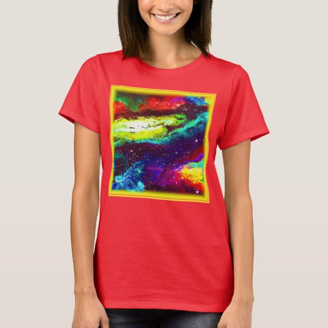 Camiseta Colorido arte Universo. Comprar ahora (Anverso)