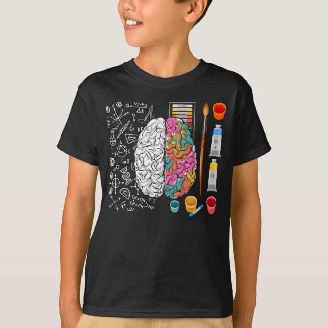 Camiseta Colorido artista científico neurocirujano cerebral (Anverso)
