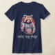 Camiseta Colorido Astronauta Rojo Panda Texto editable (Laydown)