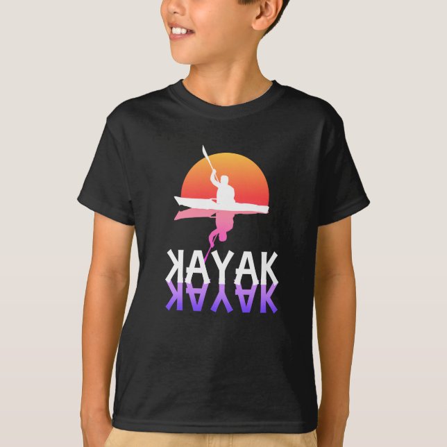 Camiseta Colorido Atardecer Y Kayak (Anverso)