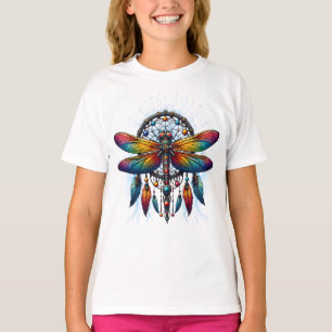 Camiseta Colorido atrapasueños de libélula psicodélico boho