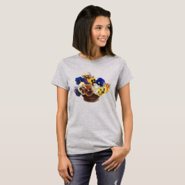 Camiseta Colorido Bouquet de Pansies